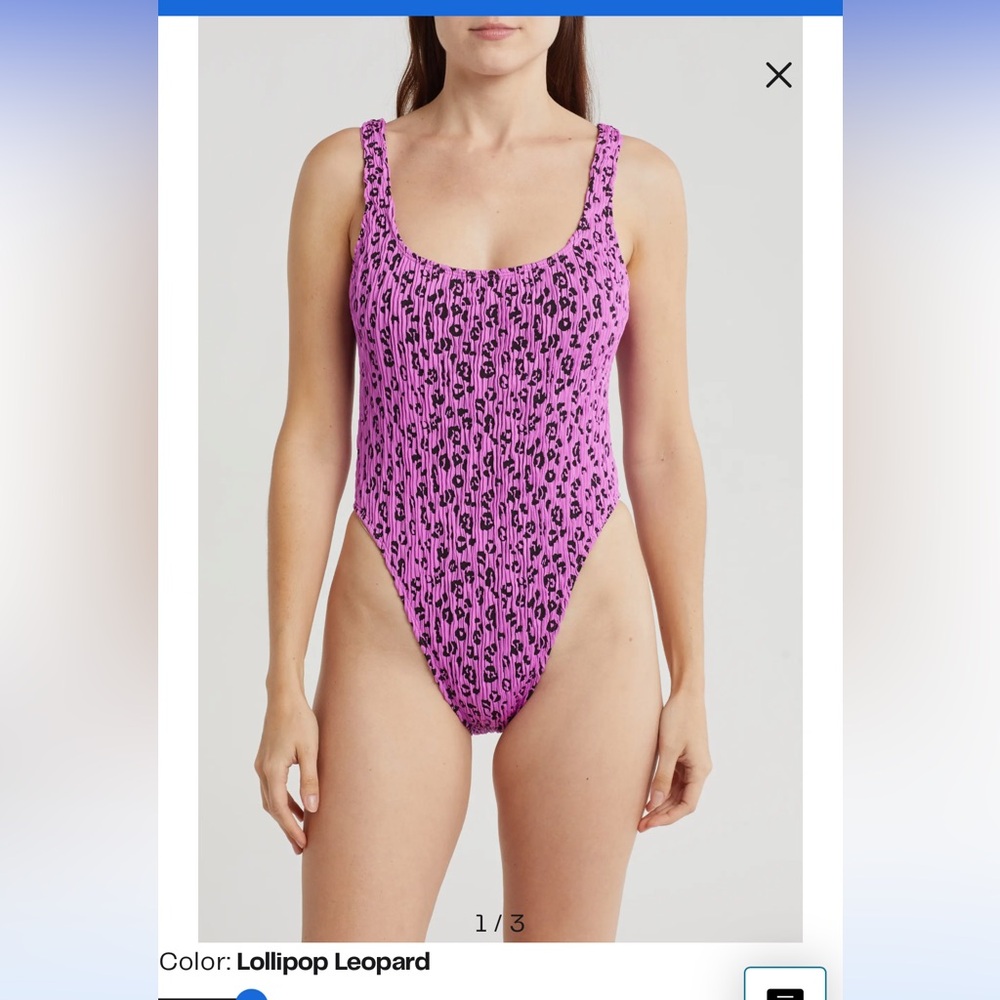 Good American Lollipop Leopard One Piece - Picture 3 of 6